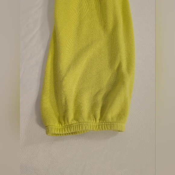 New Sundry Vibrant Yellow Sweat Pants with Ombre Pink & Blue Draw Sting Size 2 - Picture 4 of 10